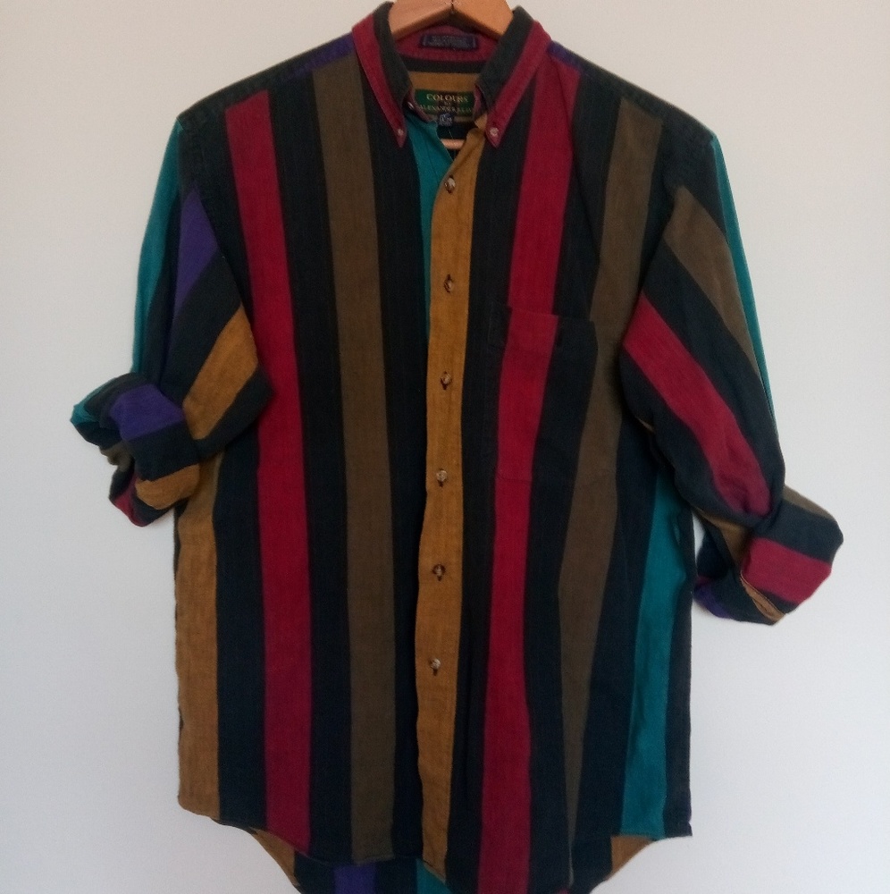 Vintage striped button down shirt